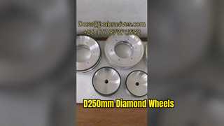 Assista: Vitrine de rodas vítreas e de resina D250mm