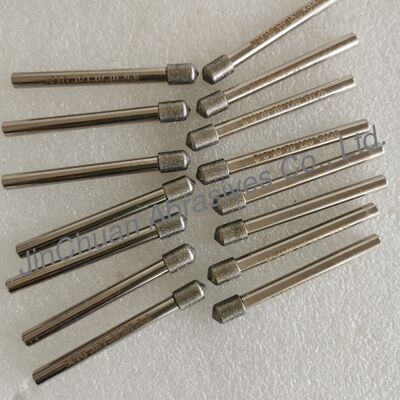 Qualidade  Custom-Made 8*6*10*70mm  120° D126 Electroplated Grinding Bits For Cemented Carbide Fábrica