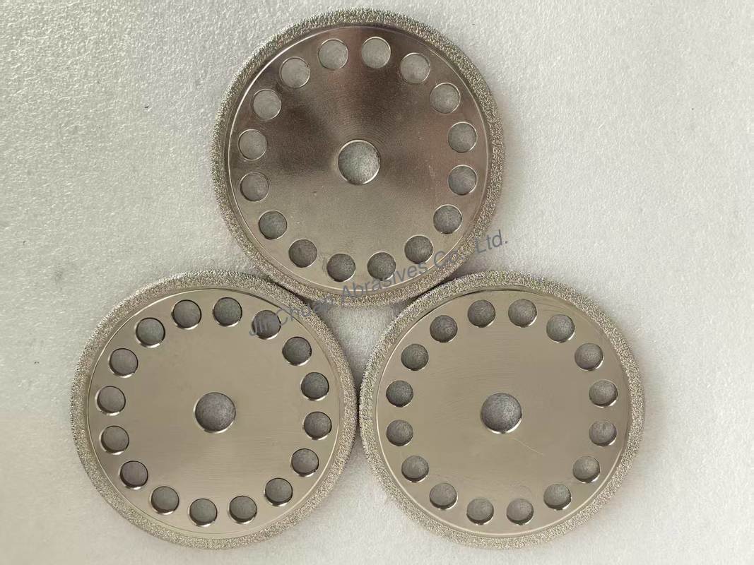 High-Performance Vacuum Brazed Diamond Wheels for Cast Iron Grinding with D40/45 Grit Customizable Shape and Long Lifespan
