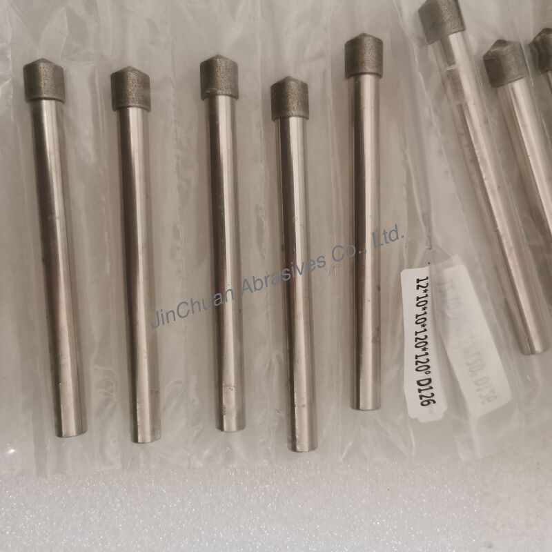Custom-Made 12*10*10*120mm  45°-120° D126 Electroplated Grinding Bits For Cemented Carbide