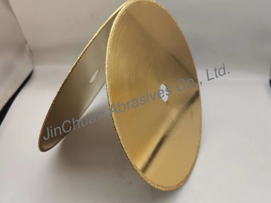 CBN galvanizado 1A1R Diamond Grinding Wheel 210*0.8*20*2mm com titânico