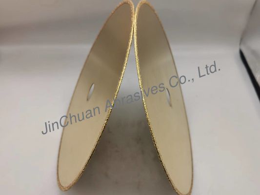 CBN galvanizado 1A1R Diamond Grinding Wheel 210*0.8*20*2mm com titânico