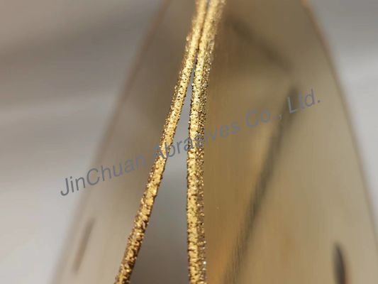 CBN galvanizado 1A1R Diamond Grinding Wheel 210*0.8*20*2mm com titânico