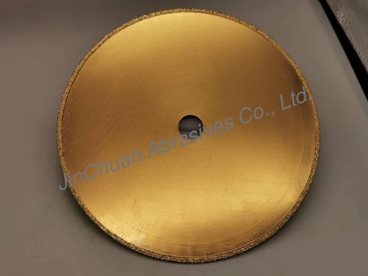 CBN galvanizado 1A1R Diamond Grinding Wheel 210*0.8*20*2mm com titânico