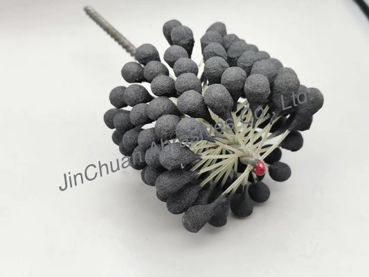 escova de afiação flexível da bola do cilindro de 100*80*200mm para os furos que limpam e que terminam