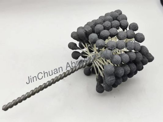 escova de afiação flexível da bola do cilindro de 100*80*200mm para os furos que limpam e que terminam