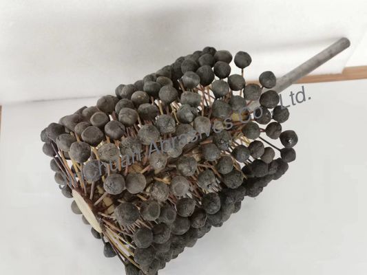 furo interno de lustro SIC180# da cabeça da bola da escova da pedra de afiar do cilindro do motor de 220 * de 250 * 400mm