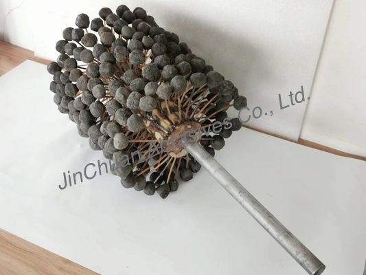 furo interno de lustro SIC180# da cabeça da bola da escova da pedra de afiar do cilindro do motor de 220 * de 250 * 400mm