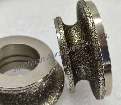 Rodas de revestimento de diamantes eletroplastadas para o mecanizado de carburo de tungstênio e matrizes de aço endurecido