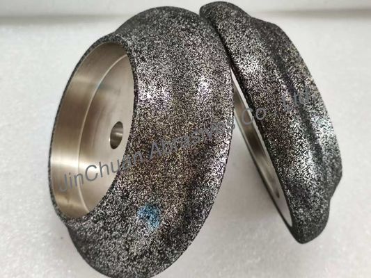 Roda de moagem CBN eletroplata para lâmina de serra de fita com diâmetro de corpo de aço 127 mm