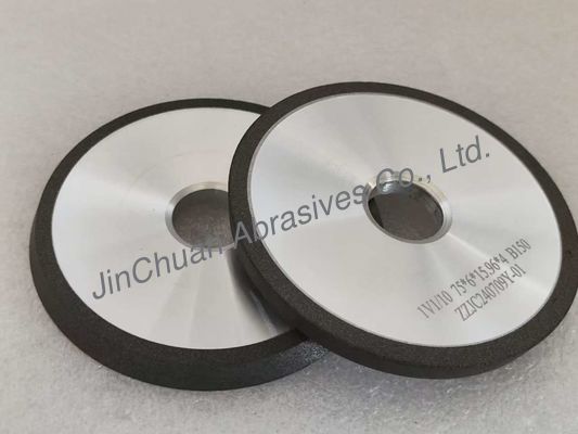 Grelha de ligação de resina CBN cinza 1V1 75mm com 10 graus para eficiência de esmagamento