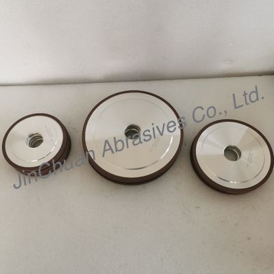 14A1 200mm D107 Roda de moagem de diamantes de ligação de resina para afiar cortadores de facas retas para máquinas de madeira