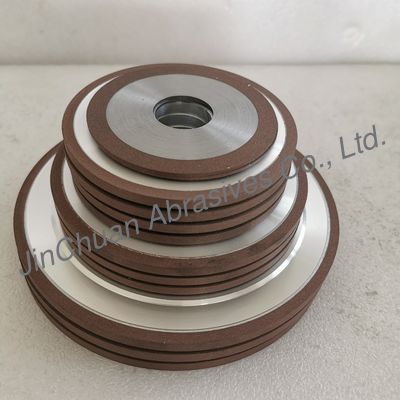 14A1 200mm D107 Roda de moagem de diamantes de ligação de resina para afiar cortadores de facas retas para máquinas de madeira