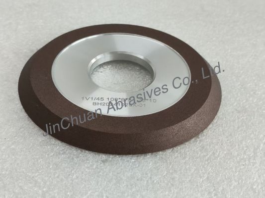 1V1 45 graus Reinoid Roda de diamante 100mm Wet Working Resin Bonded Roda de diamante