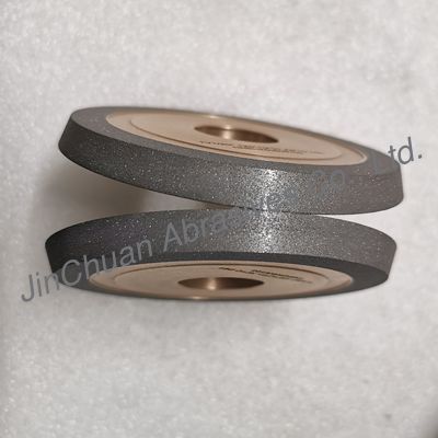 Roda de moagem de diamantes de ligação híbrida de resina e metal 1V1/20° 125*10*31.75*10mm D91 Maior eficiência, maior vida útil e retenção de forma