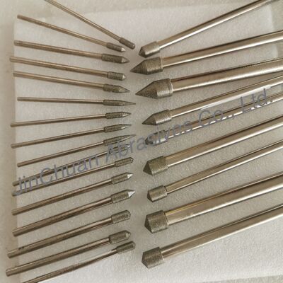 12*10*10*120mm 45°-120° D126 Bits de moagem eletroplados para carburo cimentado