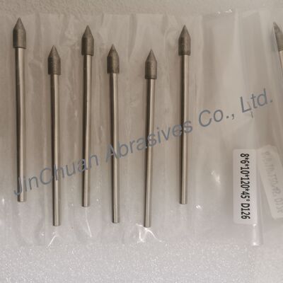 Fabricação sob medida 8*6*10*120mm 30°-120° D126 Bits de moagem eletroplados para carburo cimentado