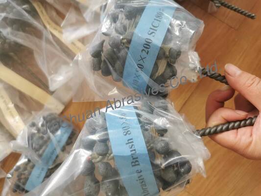 SIC escova Como escova de polir Resíduos de carburo de silício escova abrasiva