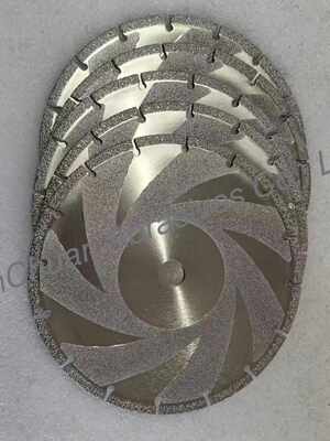 Rodas de moagem de diamantes galvanizadas, com diâmetro de 230 mm, número de grão D35/40