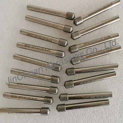 Custom-Made 10*8*10*70mm  120° D126 Electroplated Grinding Bits For Cemented Carbide