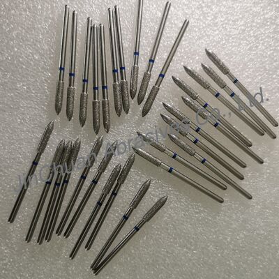 Brocas diamantadas de baixa velocidade com 3 camadas galvanizadas personalizadas para odontologia