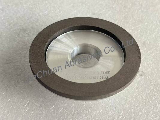 Disco de retificação de diamante de resina 4A2 usado para ferramentas de carboneto, diâmetro 75mm, número de grão D500