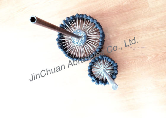 A pedra de afiar do cabo flexível da pesquisa da escova da operação manual, faz sob medida a pedra de afiar da bola do cilindro de 4 polegadas