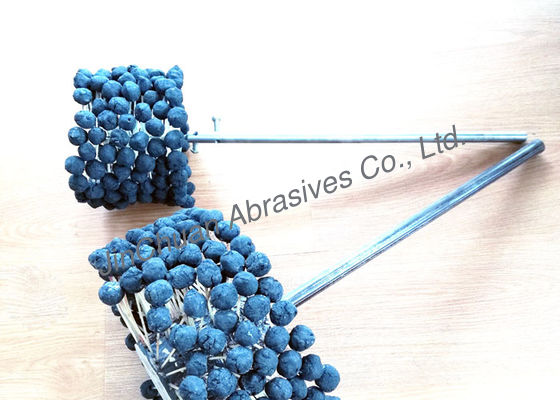 A pedra de afiar do cabo flexível da pesquisa da escova da operação manual, faz sob medida a pedra de afiar da bola do cilindro de 4 polegadas