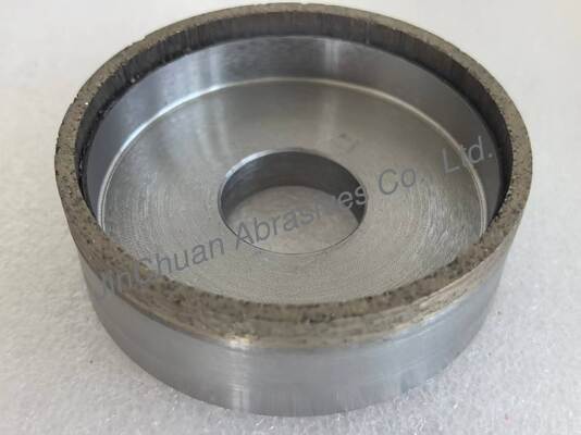 Rodas de retificação de diamante com ligação metálica 6A2 Usadas para banda de lixa, número de grão de diamante 450