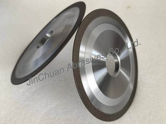 Roda de moagem de resina CBN 14F1 150*8*32mm Longa vida útil para moagem de ferramentas HSS com camada de CBN de 1,3 mm a 4,0 mm