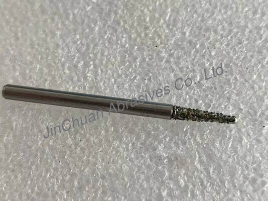 Pins de moagem de diamantes electroplacados com grelha de corpo de aço número D30/35, R1*3*10*45*3