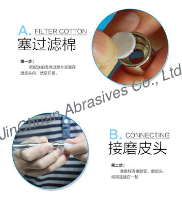 Arquivo pequeno do diamante da massagem diminuta de aço inoxidável do diamante para a beleza da pele