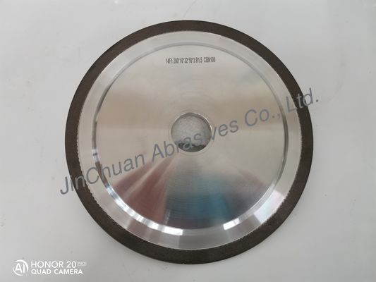 A roda de moedura adesiva da resina do CBN para a faixa de madeira viu apontar a máquina de moedura