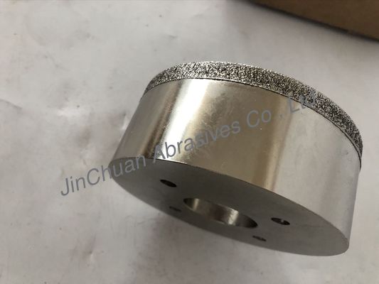 Coloque o tipo grão feito sob encomenda galvanizado da roda de diamante para a liga/vidro duros