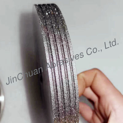 As rodas de moedura do CBN, apontando a faixa viram, circular, roda de moedura Electroplated do marrom escuro