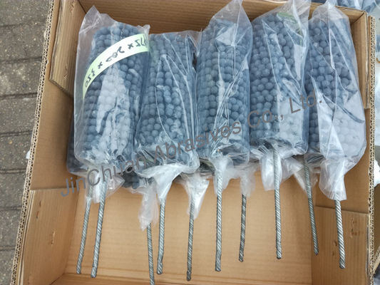 Escova de afiação flexível de SIC 80*200*350 na escova abrasiva do carboneto de silicone