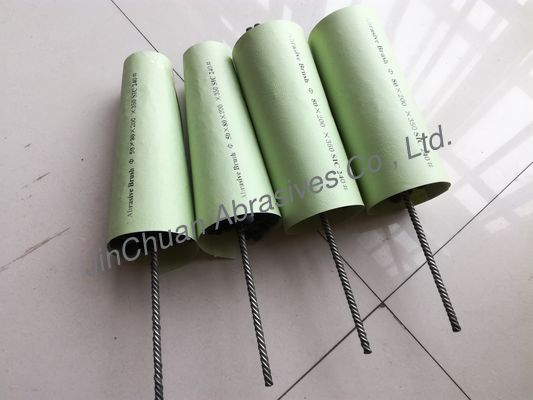 Escova de afiação flexível de SIC 80*200*350 na escova abrasiva do carboneto de silicone