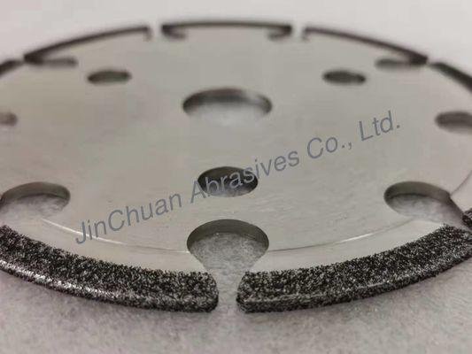 5" galvanizaram rodas de moedura do CBN com a roda de moedura do ciclone de Dinasaw ABN/CBN dos entalhes