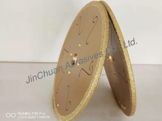 Furo aglomerado 300mm dourado de Diamond Wheels With Noise Reduction da cor